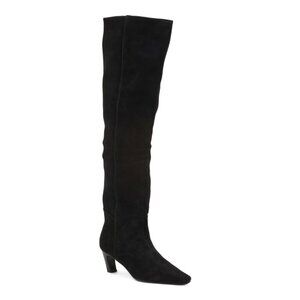 CAVERLEY SHOES Black Suede Suede Morgan Boots